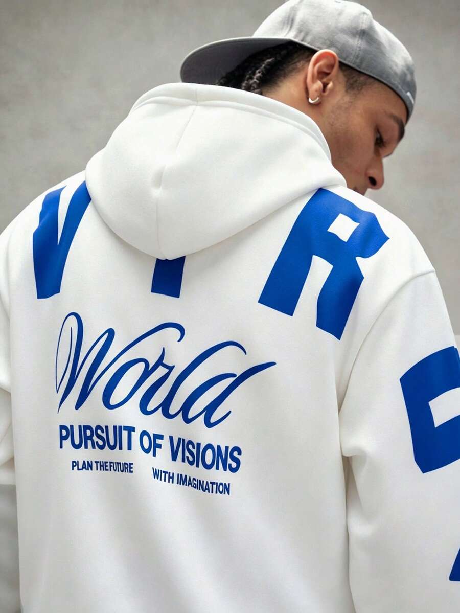 Moletom Azul Pavtros Oversized Logo