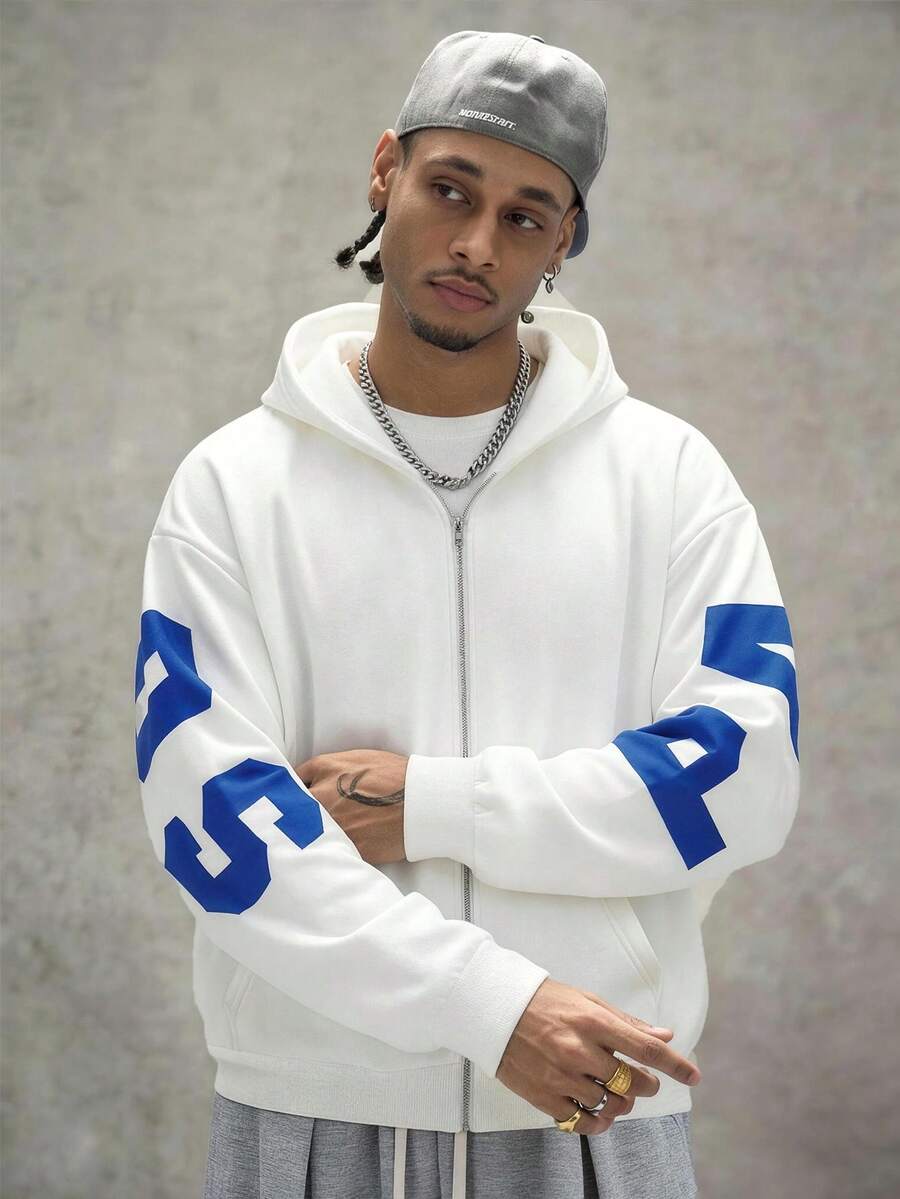 Moletom Azul Pavtros Oversized Logo