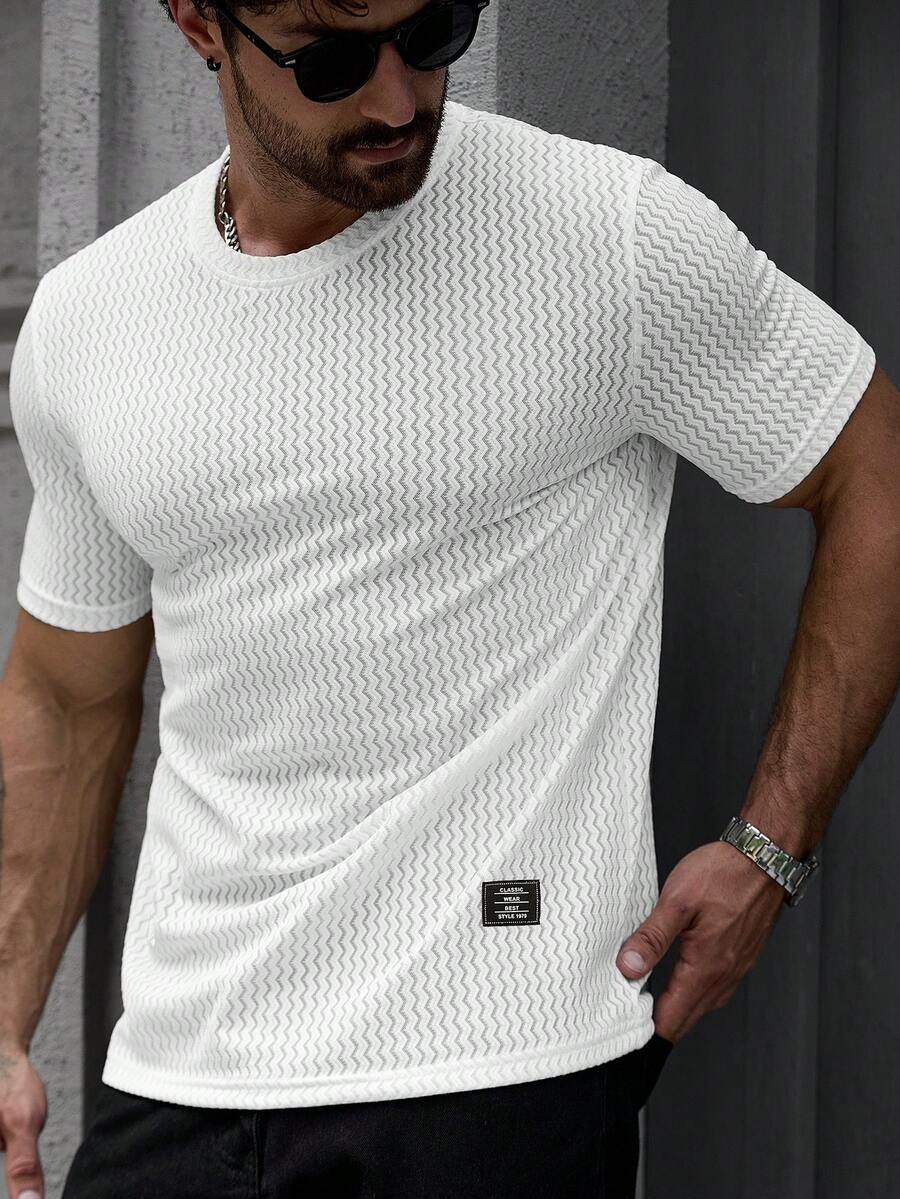 Camiseta Pavtros Jacquard Logotipo