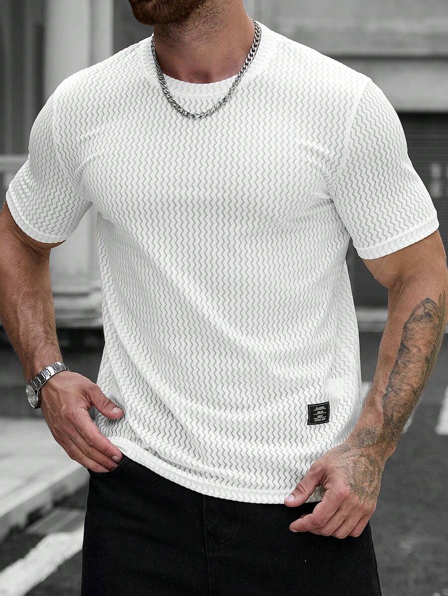 Camiseta Pavtros Jacquard Logotipo
