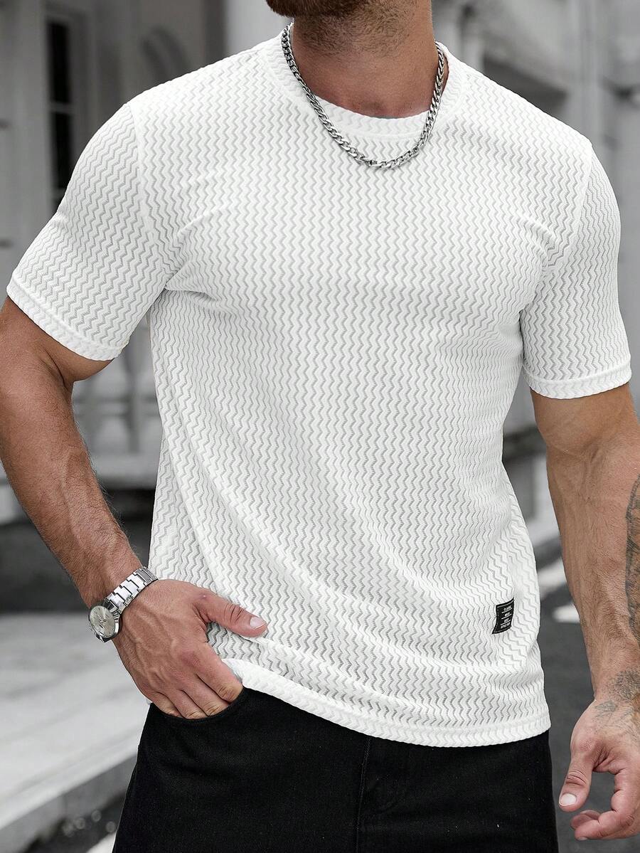 Camiseta Pavtros Jacquard Logotipo