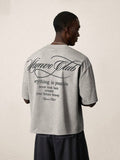PAVTROS Camiseta Casual Versátil de Manga Curta com Gola Redonda e Estampa de Letras para Homens, Férias