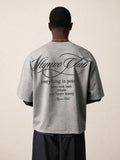 PAVTROS Camiseta Casual Versátil de Manga Curta com Gola Redonda e Estampa de Letras para Homens, Férias