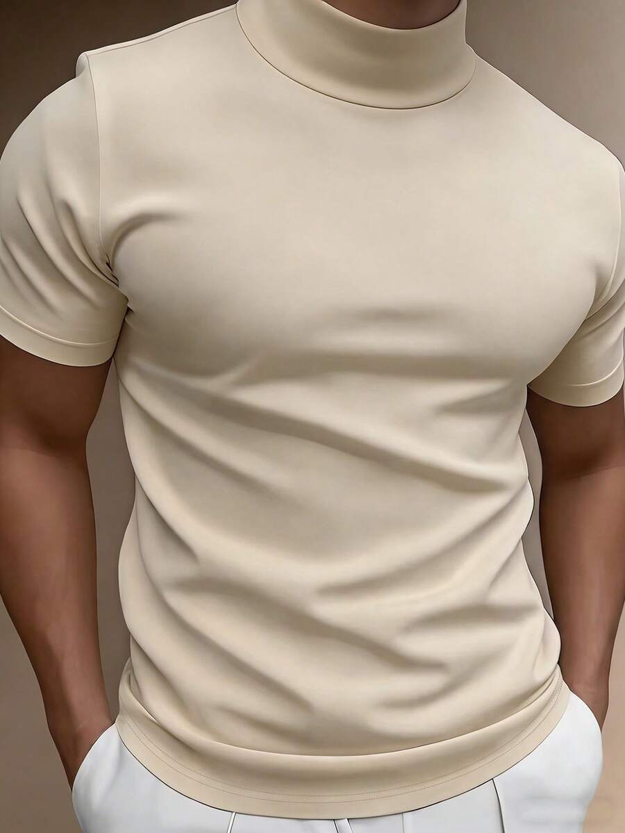 Camiseta Boxy Masculina Gola Minimal na cor Preto (foto 21)