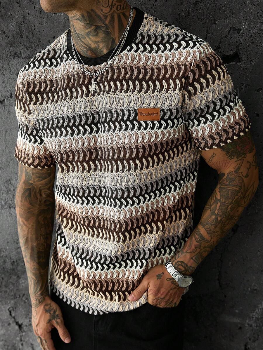 Camiseta Pavtros Jacquard Logotipo