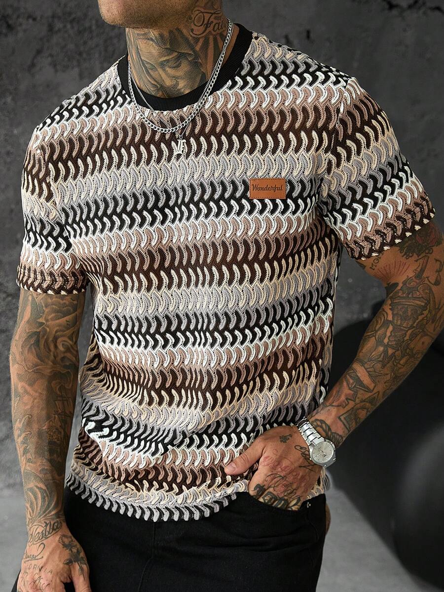 Camiseta Pavtros Jacquard Logotipo