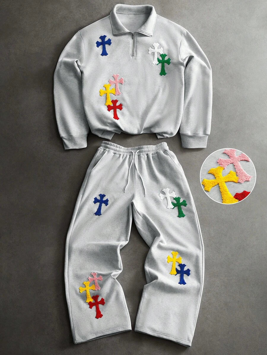 Conjunto Moletom Pavtros Patchwork