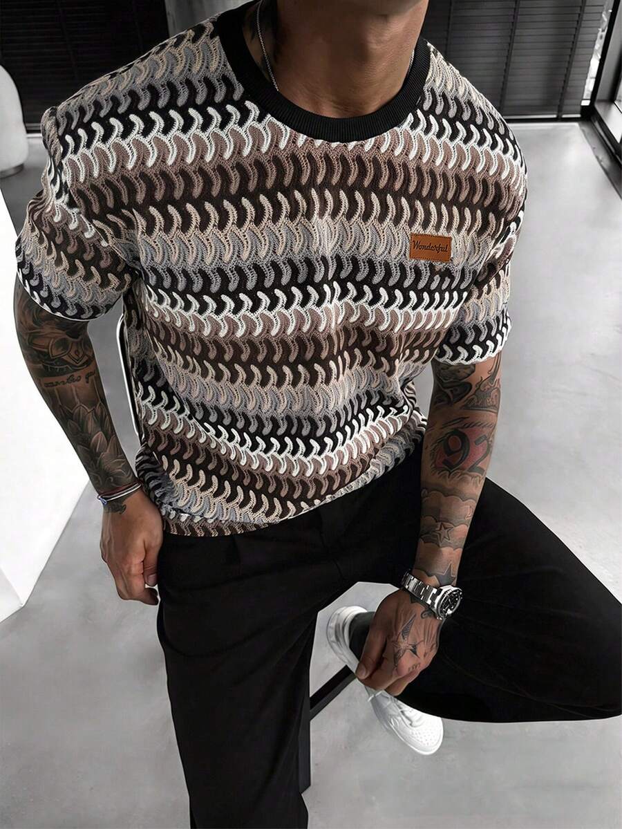 Camiseta Pavtros Jacquard Logotipo