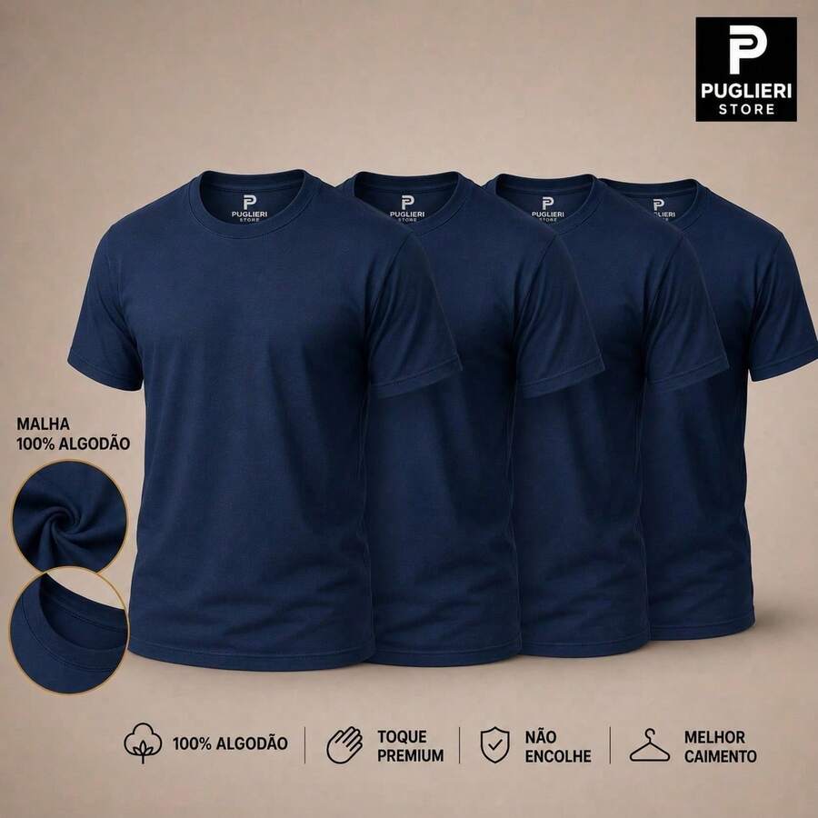 Kit Pavtros Diário Premium 4 Camisetas
