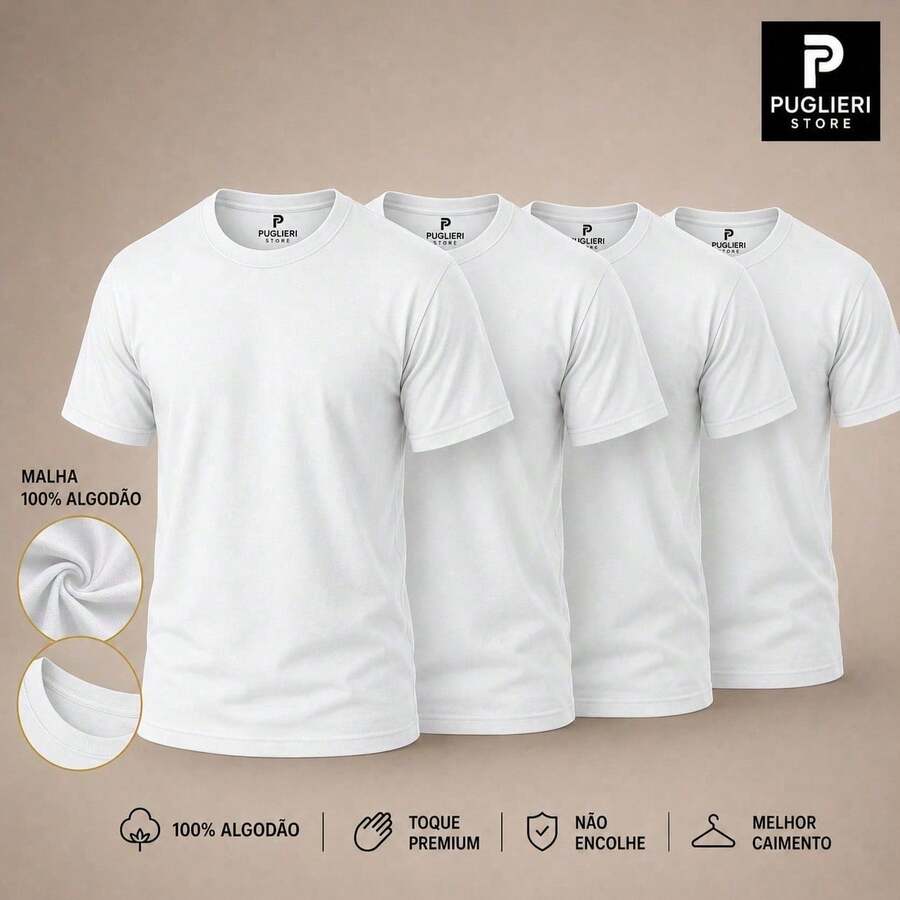 Kit Pavtros Diário Premium 4 Camisetas