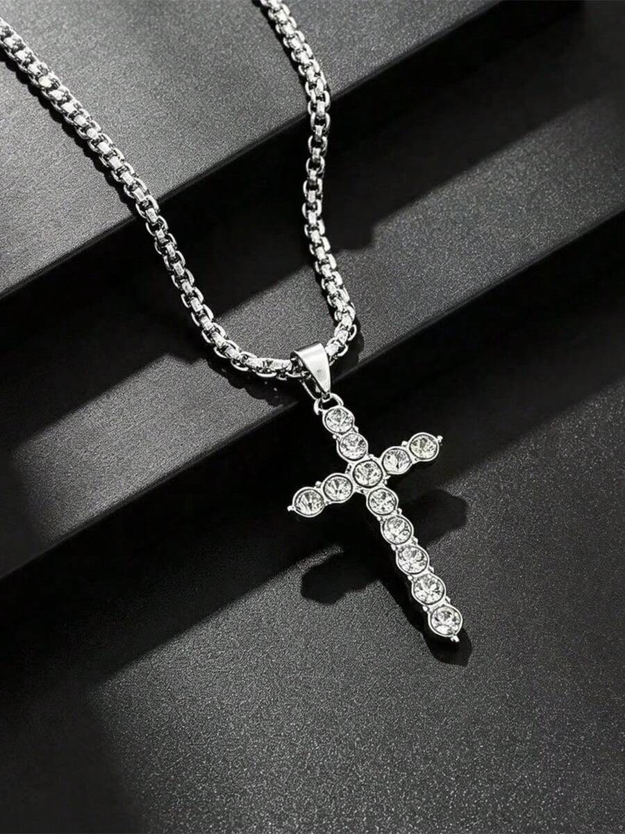 Colar Retro Cross