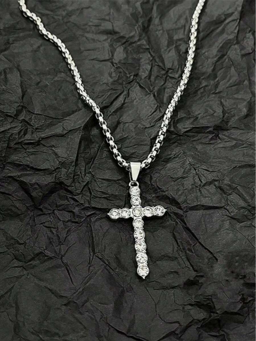 Colar Retro Cross
