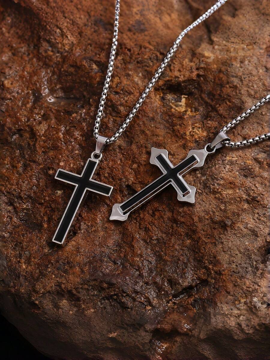 Colar Retro Cross