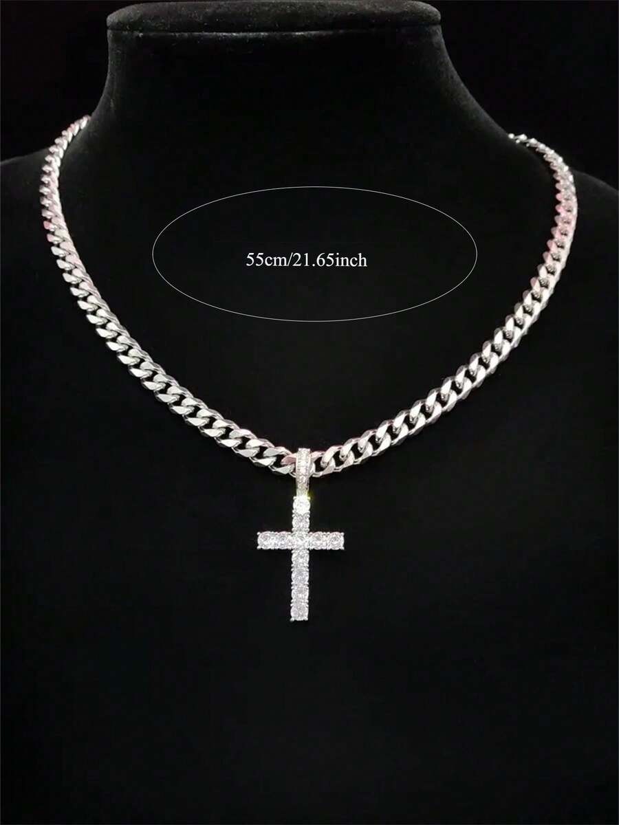 Colar Retro Cross
