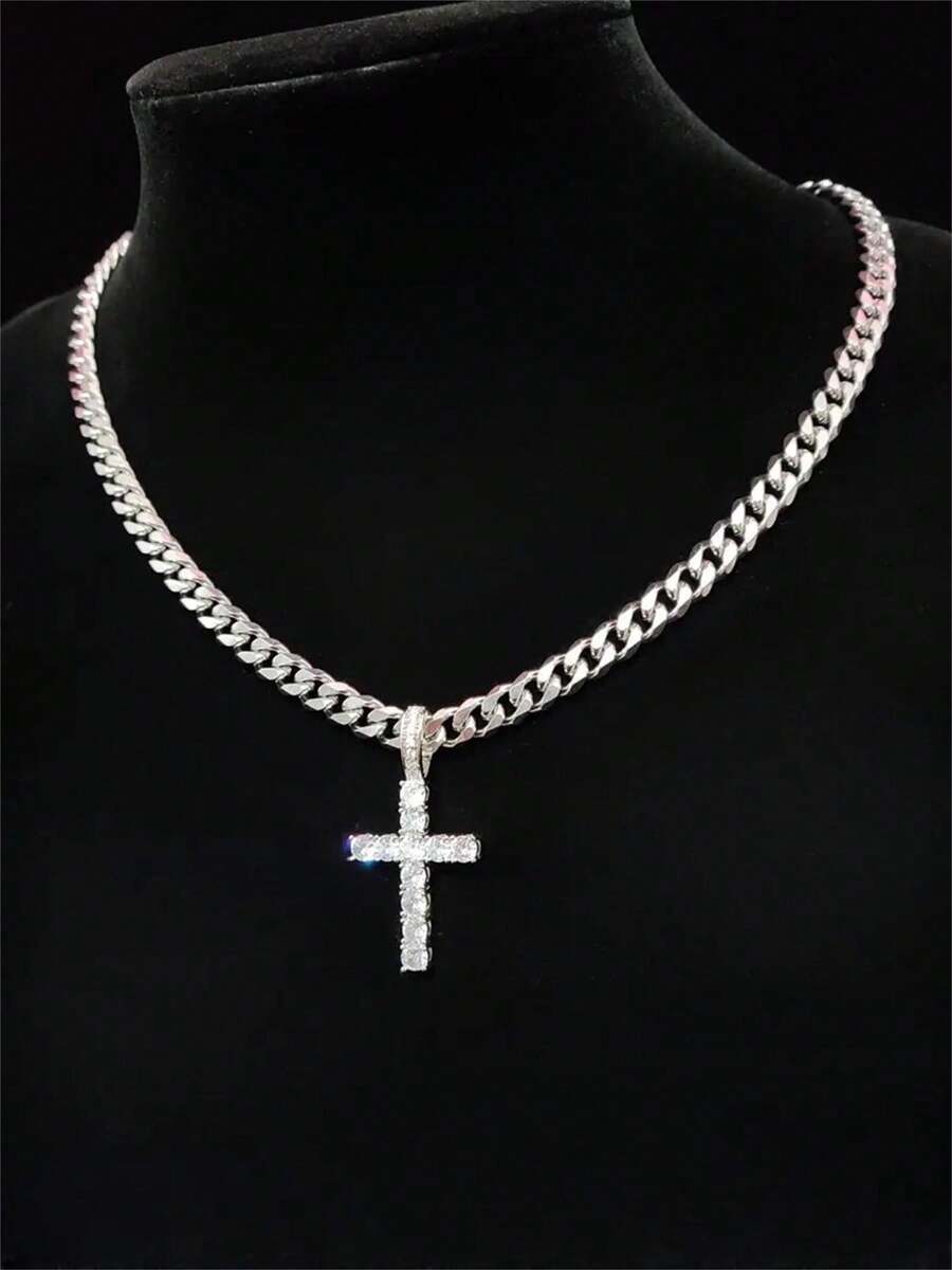 Colar Retro Cross