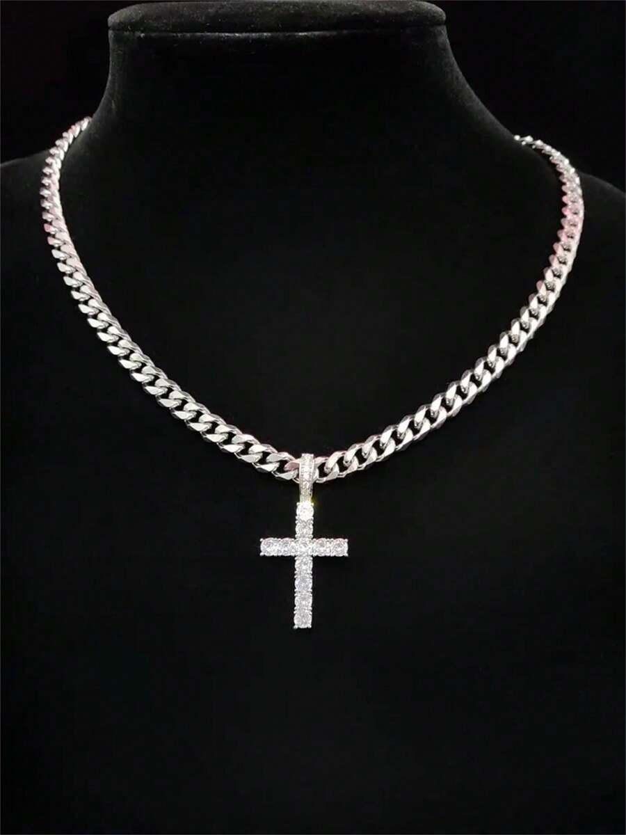 Colar Retro Cross