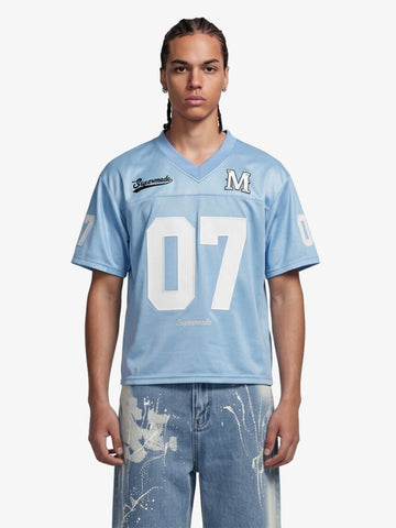 Camiseta Pavtros Studios Blue Retro Jersey Oversized