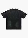 Washed Vintage Sticker Print T-Shirt