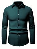 Camisa clássica social elegance manga comprida