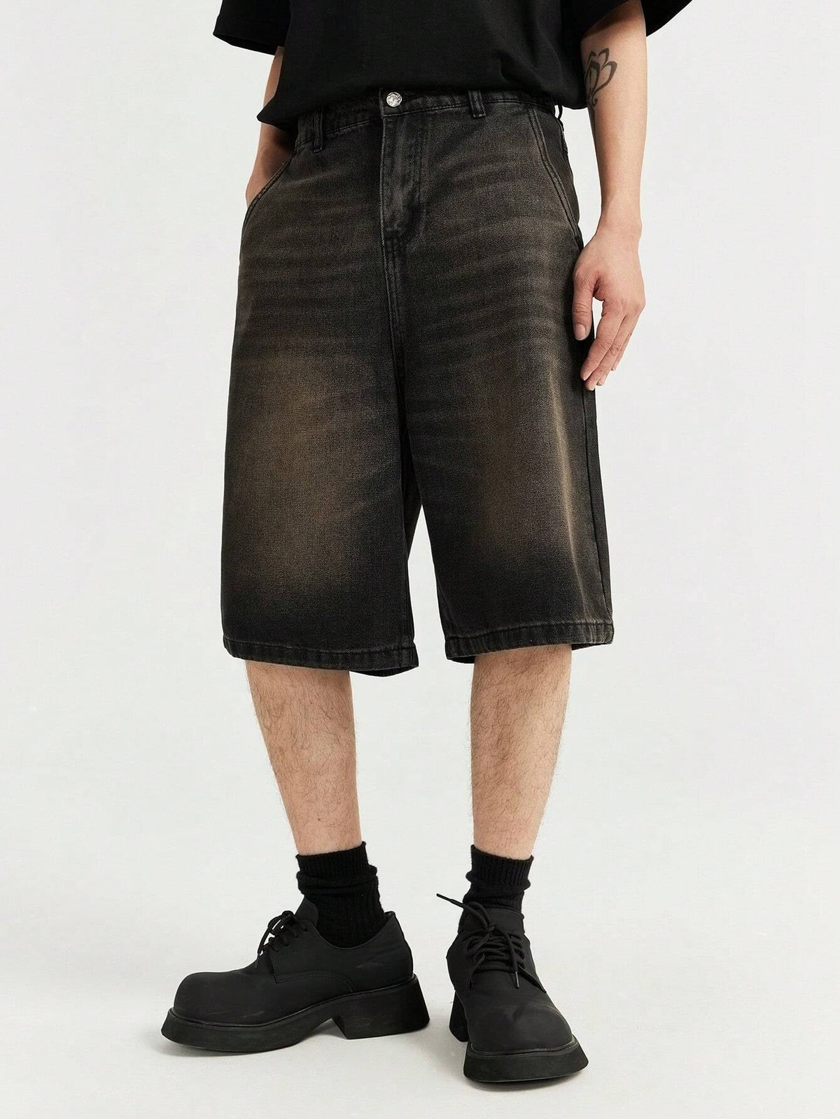 Short Pavtros Denim Lavada Diagonal - foto 2