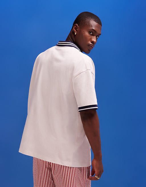 Camiseta Pavtros Polo Oversized White