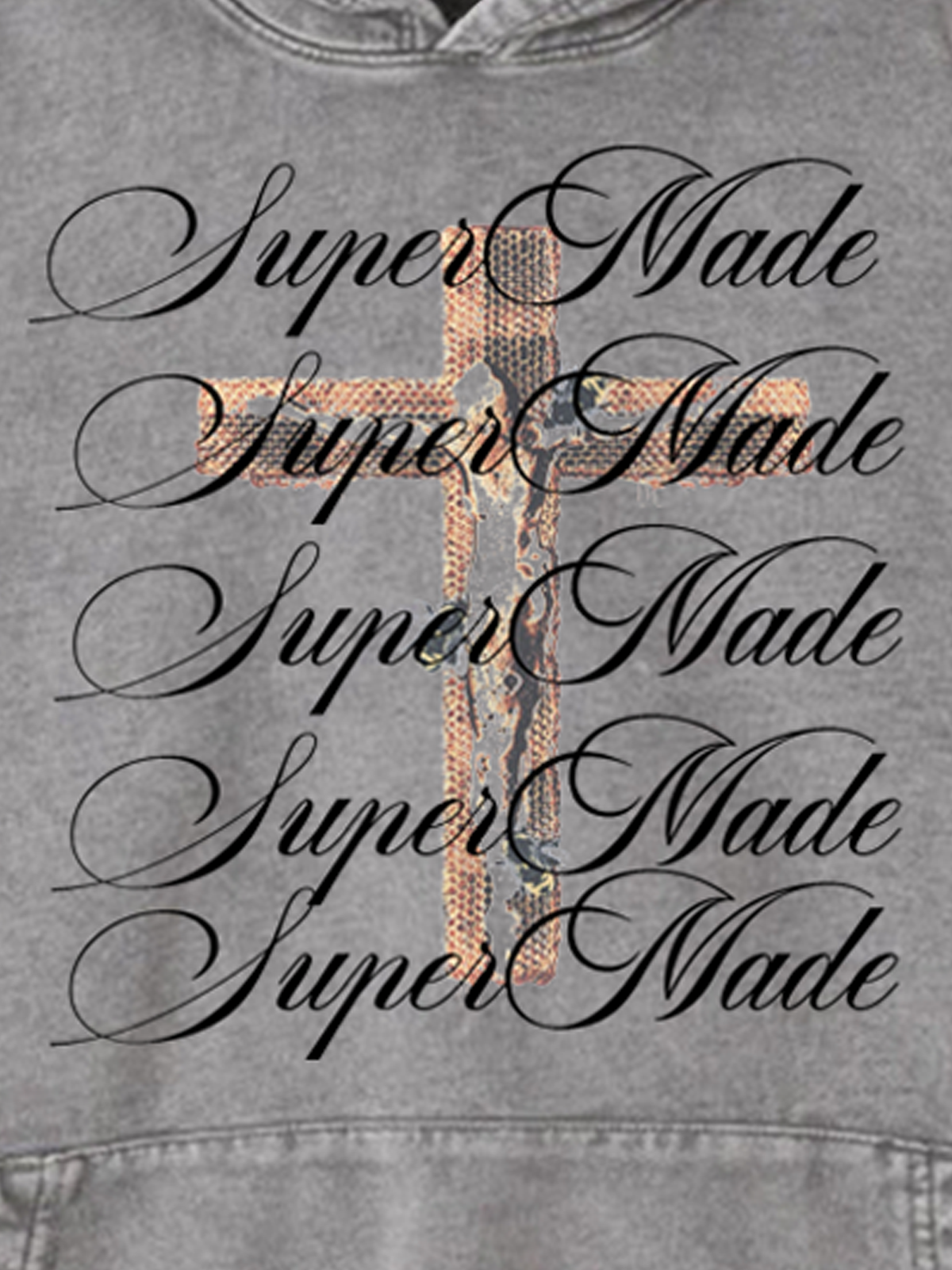 Moletom Pavtros Cross Graphic Washed Distressed