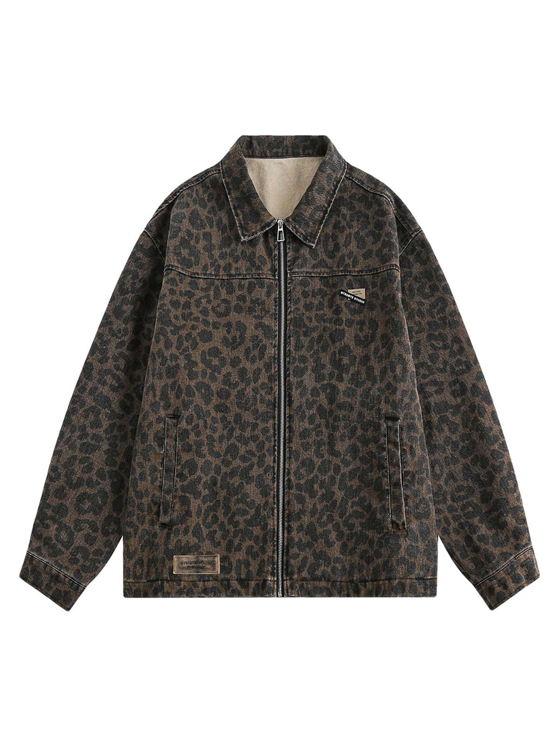 Jaqueta Vintage Washed Cheetah
