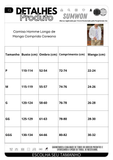 Camisa Homme Longa de Manga Comprida Coreana