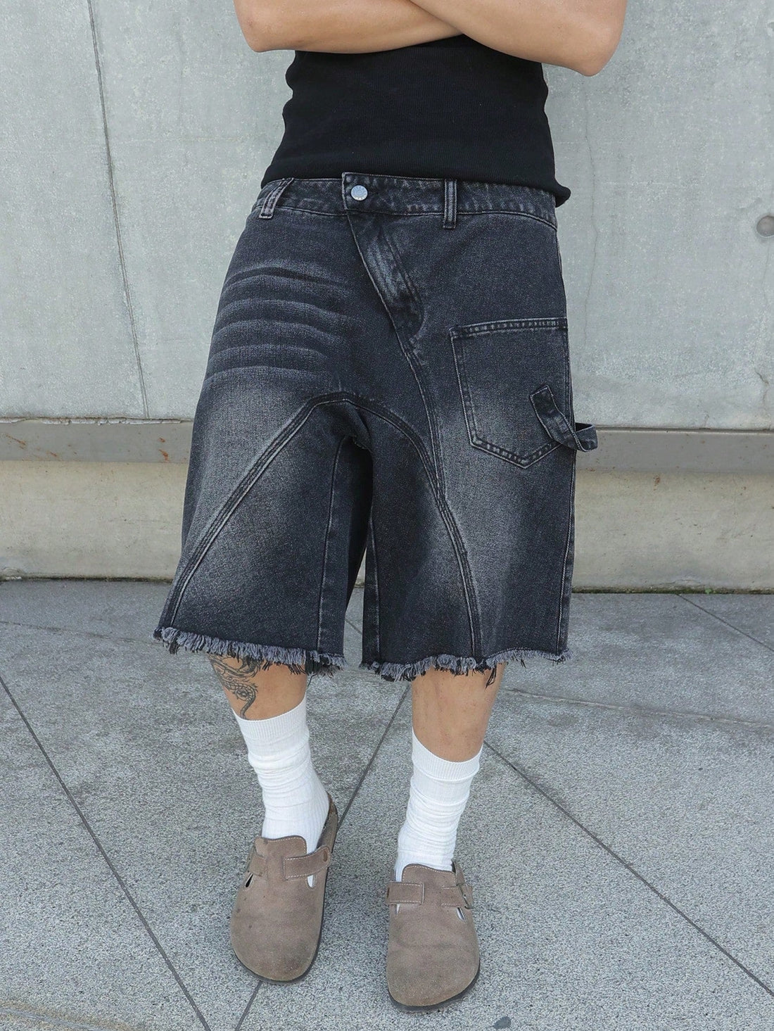 Short Pavtros Denim Black Stusy — Foto 1