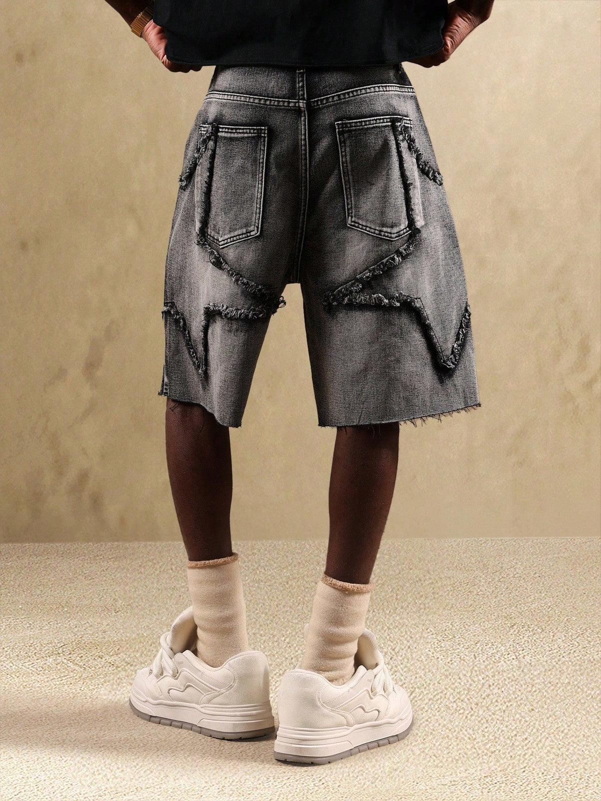 Short Pavtros Cargo Denim Desgastados Star - foto 5