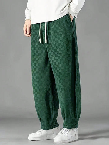 Calça Pavtros de moletom em veludo cotelê