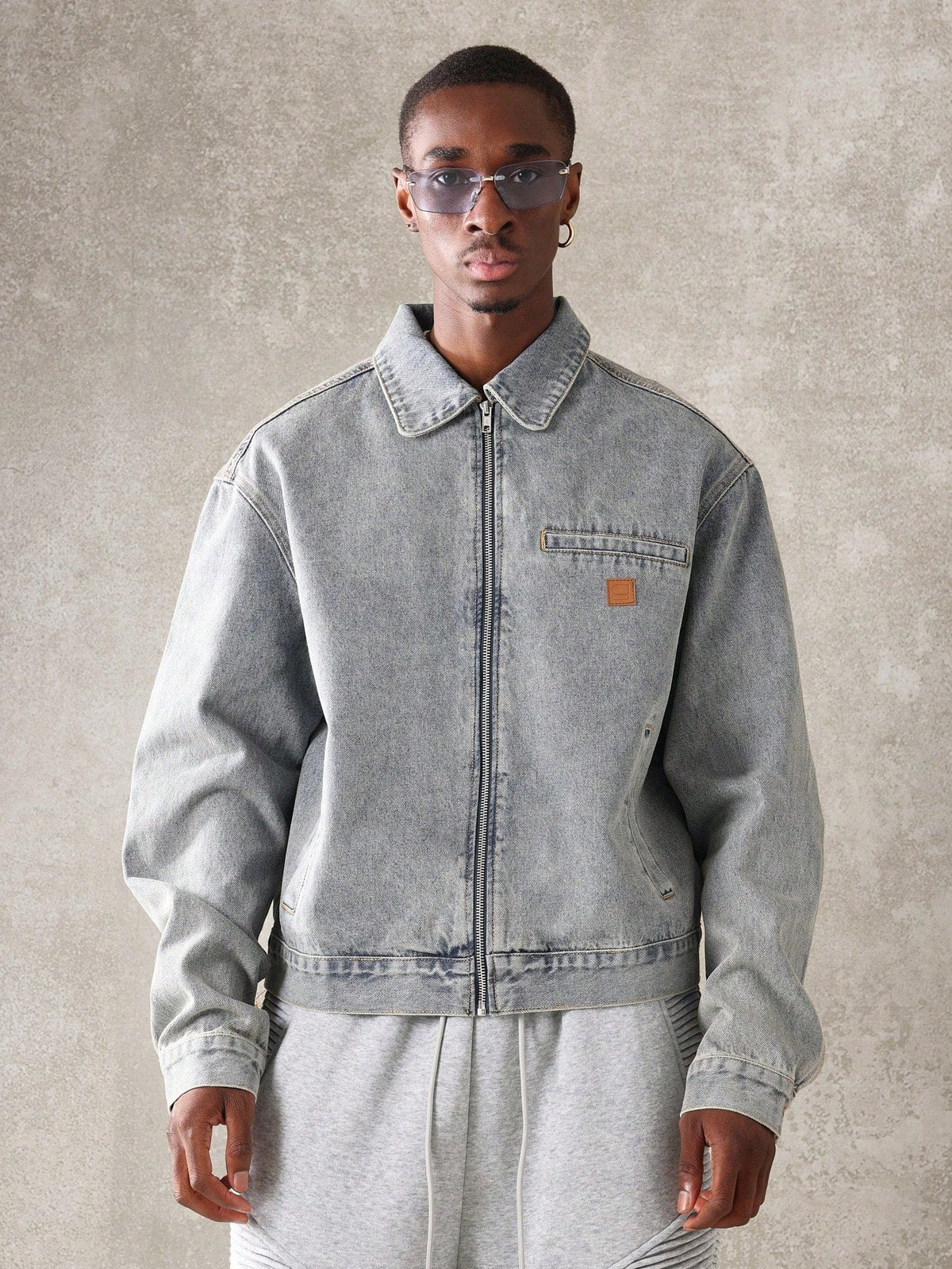 Jaqueta Pavtros Harrington Denim - foto 5