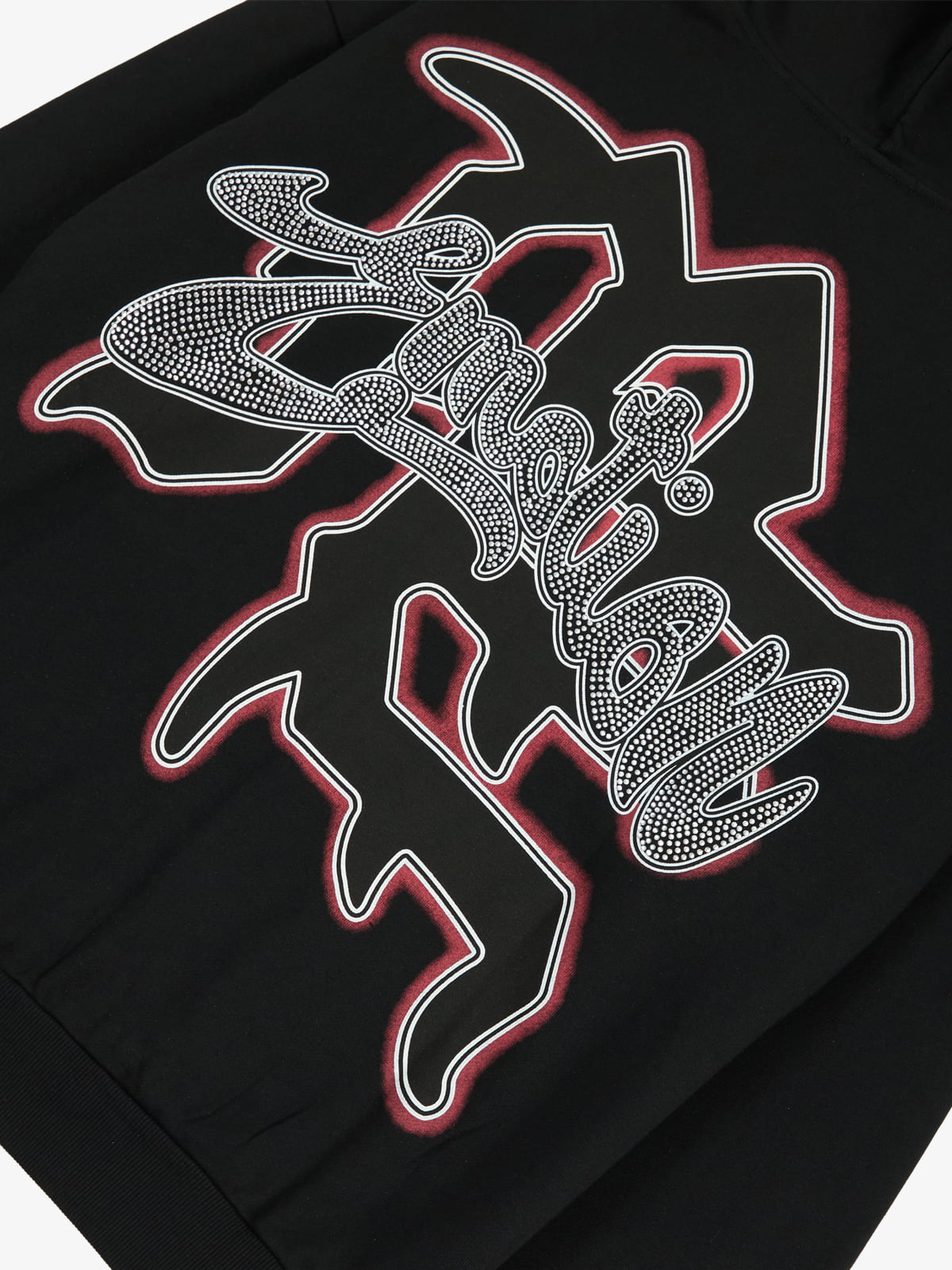 Moletom Pavtros Retro Hip-Hop Cupid Rhinestone Zip Up - foto 4