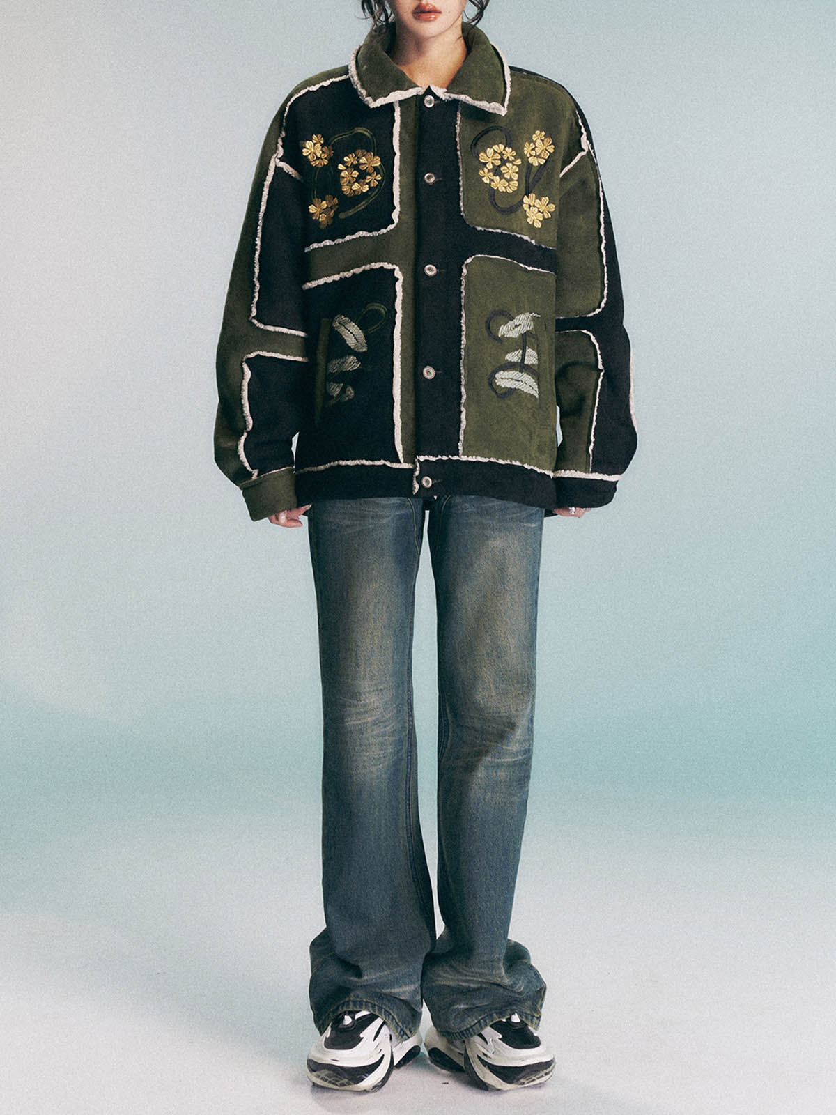 Jaqueta Pavtros Floral Embroidered Fleece - foto 6