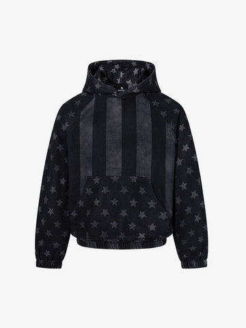 Moletom Pavtros Distressed Star Print Boxy