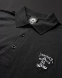 LITTLE GONZ EMBROIDERED - POLO - BLACK