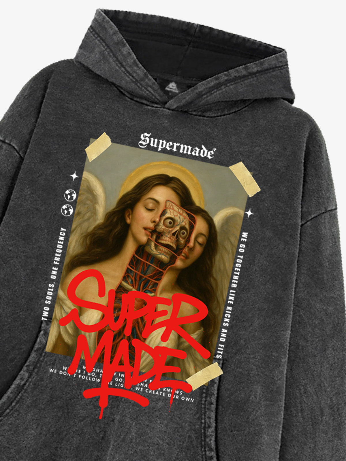 Moletom Pavtros Supermade Sacred Graffiti Off-White - foto 14