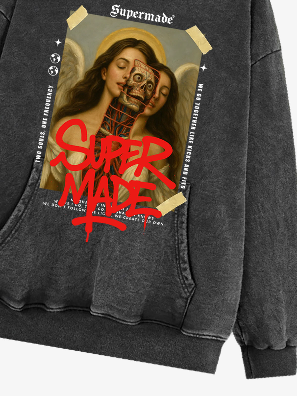 Moletom Pavtros Supermade Sacred Graffiti Off-White - foto 15