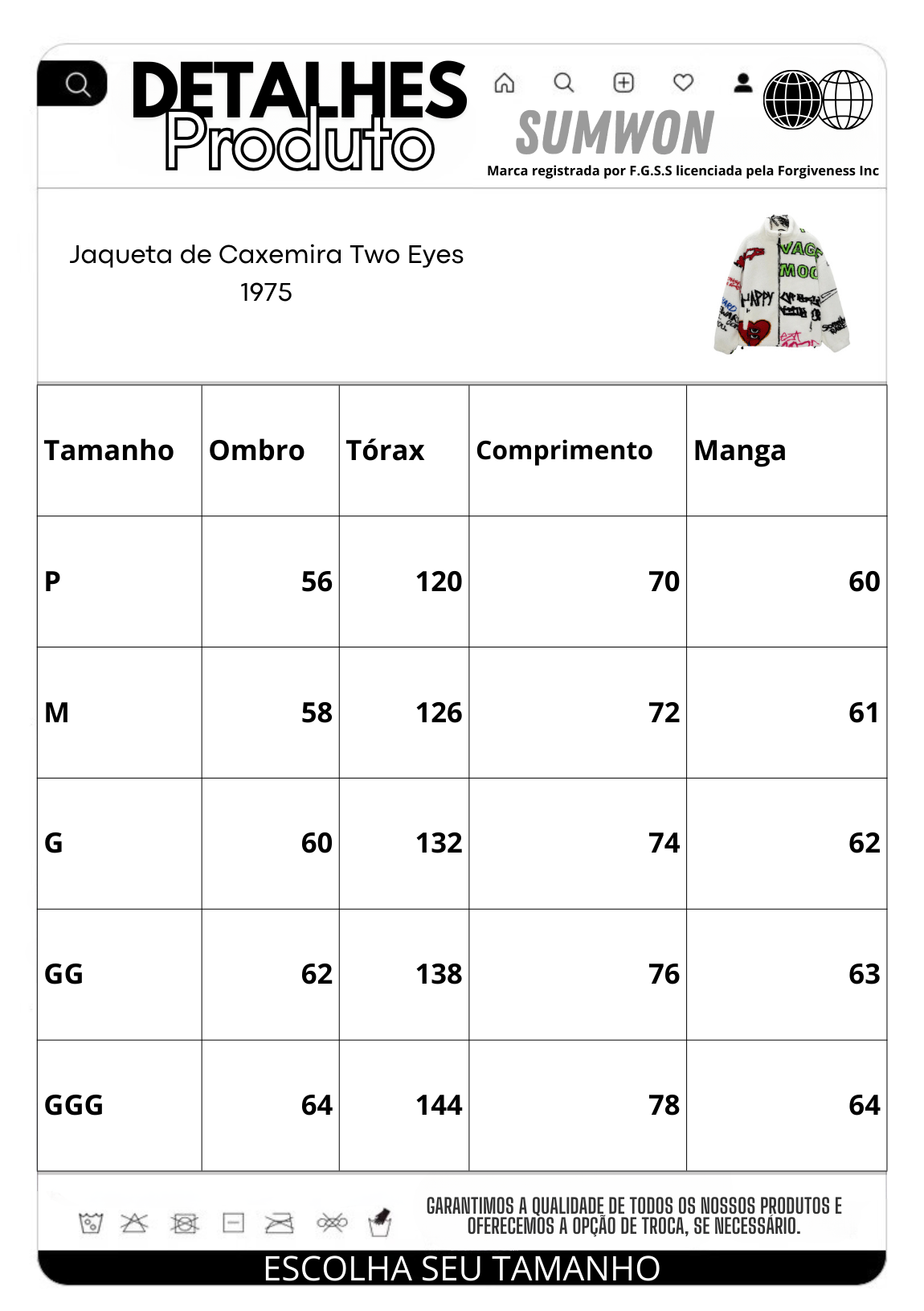Blusa Pavtros Caxemira Two Eyes 1975 - foto 10