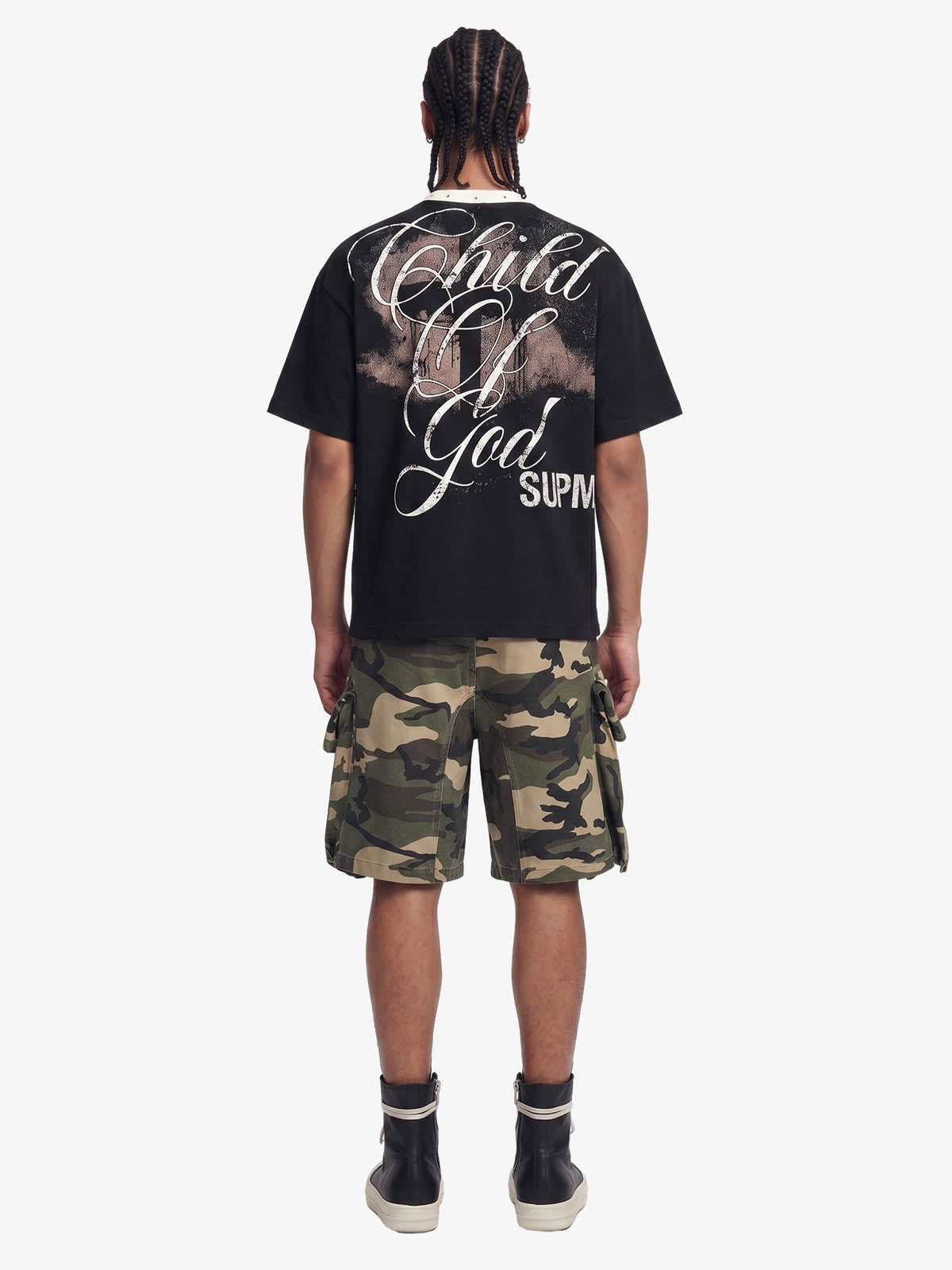 Camiseta Pavtros Studios Saint Fear Studded Oversized - foto 5