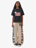 Vintage Washed Flag Patchwork Graphic T-Shirt