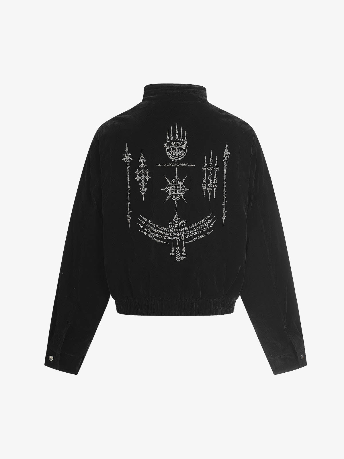 Jaqueta Pavtros Suede Embroidered Metal Clip