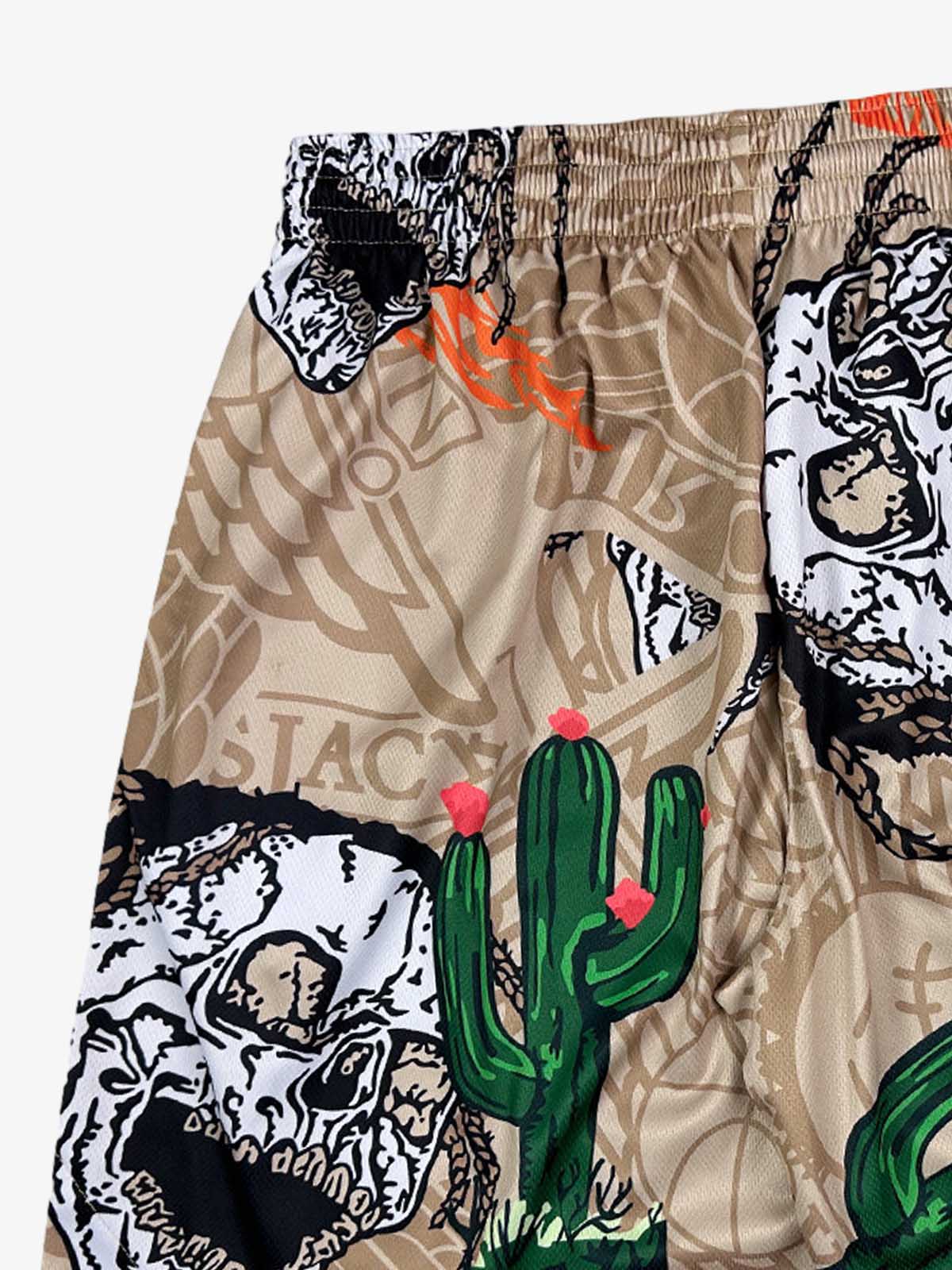 Shorts Pavtros Skull Graphic Athletic
