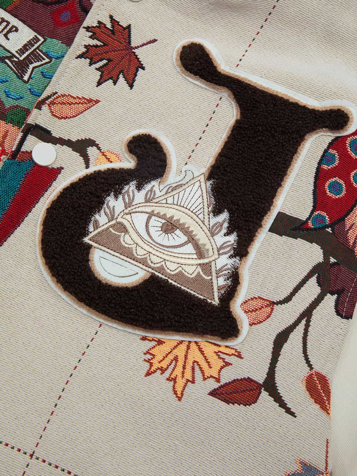 Jaqueta Pavtros Owl Patch College Baseball Jersey - foto 16