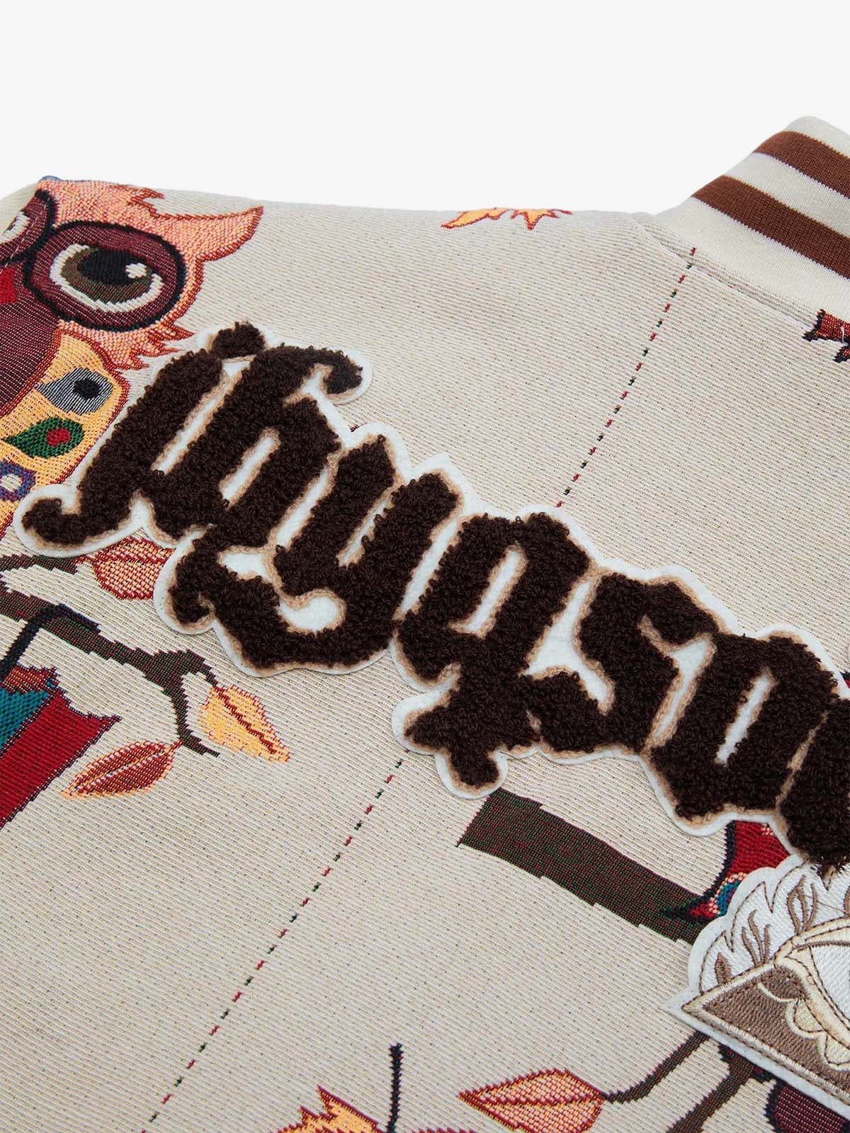 Jaqueta Pavtros Owl Patch College Baseball Jersey - foto 20