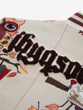 Jaqueta Owl Patch College Baseball Jersey
