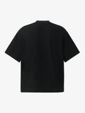 Waffle Knit Eye Graphic Letter Print T-Shirt