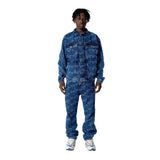 JACKET MONOGRAM SUFSTAR JEANS BLUE