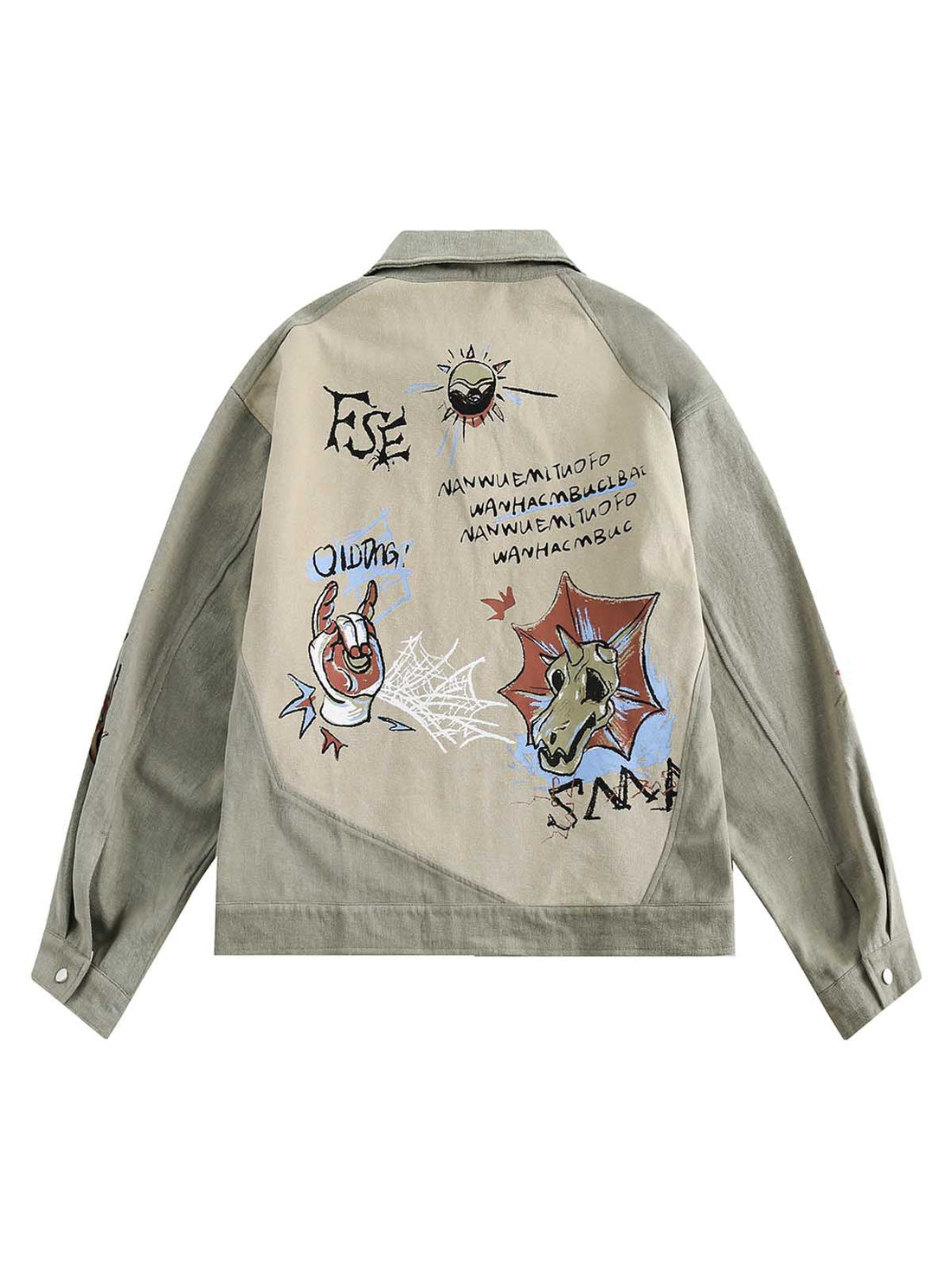 Jaqueta Masculina Studios Cyber Punk Graff Denim Jacket — Pavtros