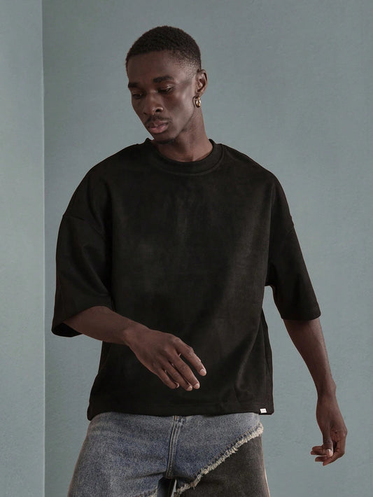 Camiseta Boxy Oversized Veludo